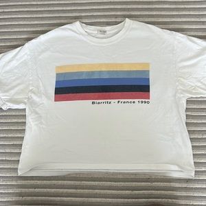 Brandy Melville Biarritz-France 1990 Short Sleeve Top